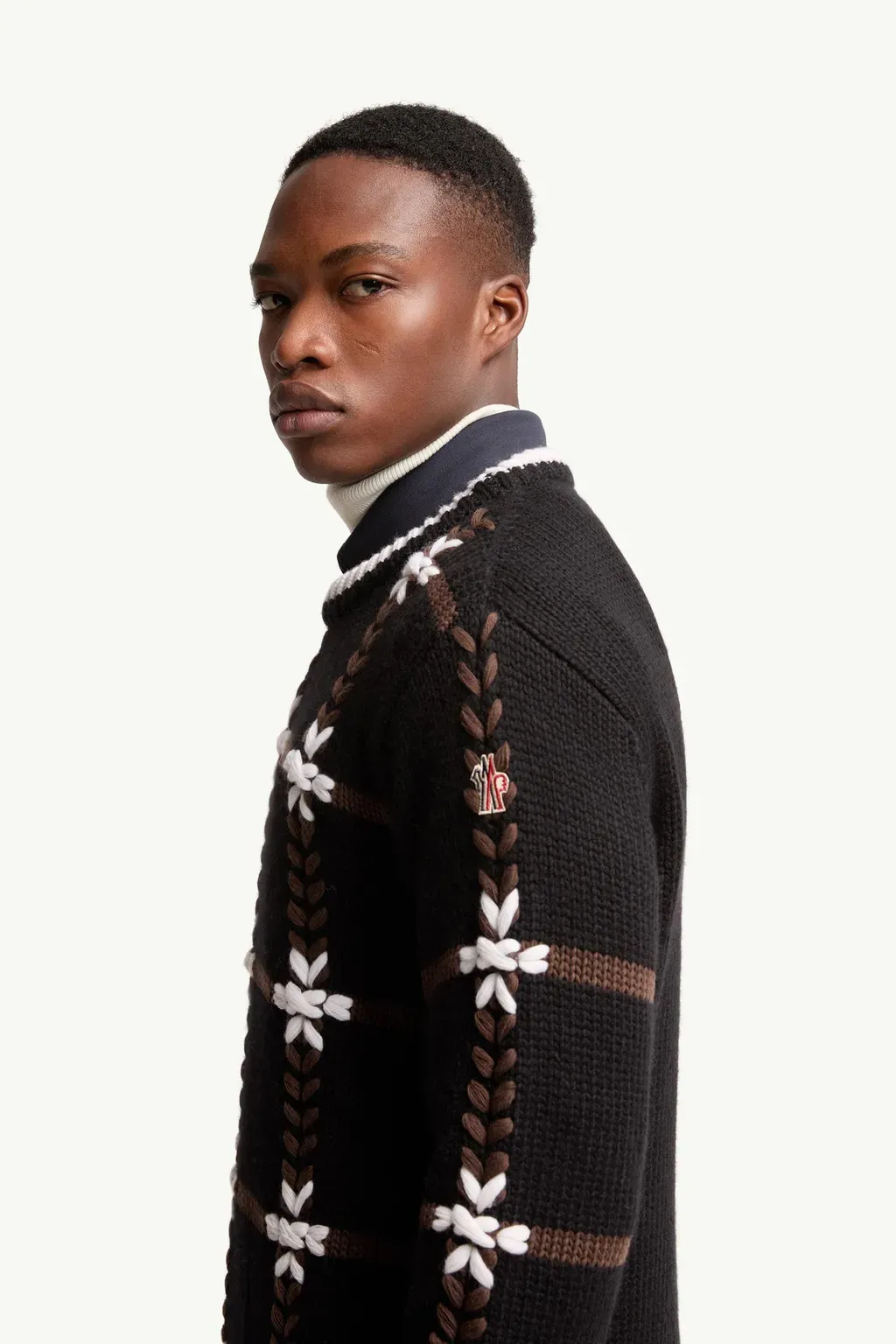 Embroidered Wool Blend Jumper