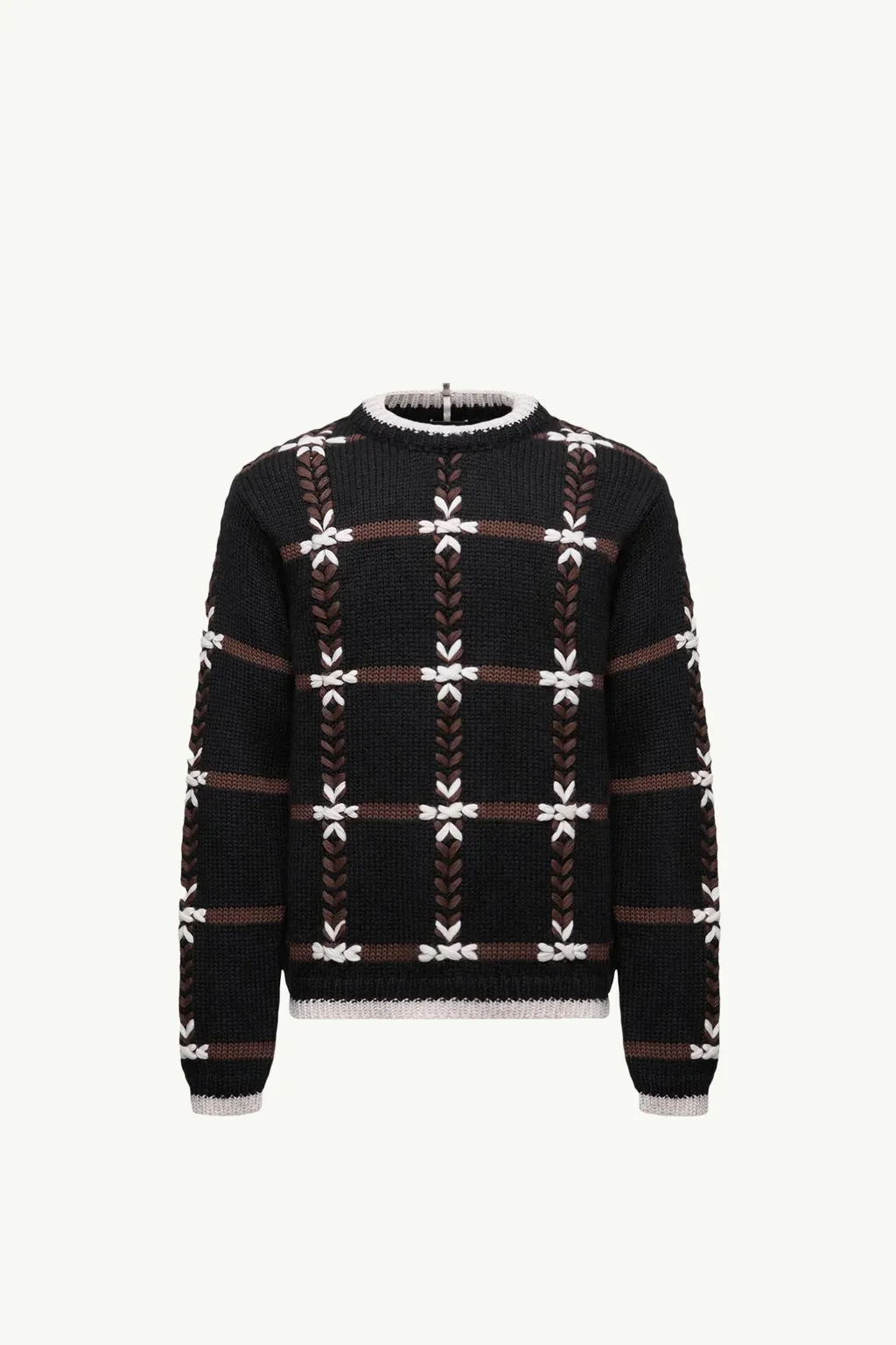 Embroidered Wool Blend Jumper