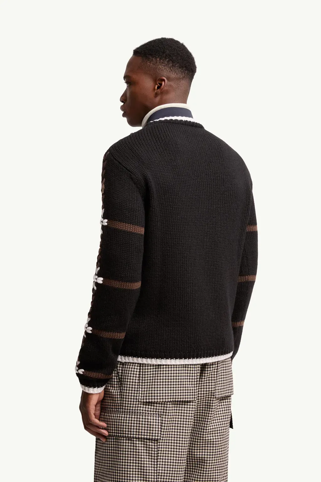 Embroidered Wool Blend Jumper