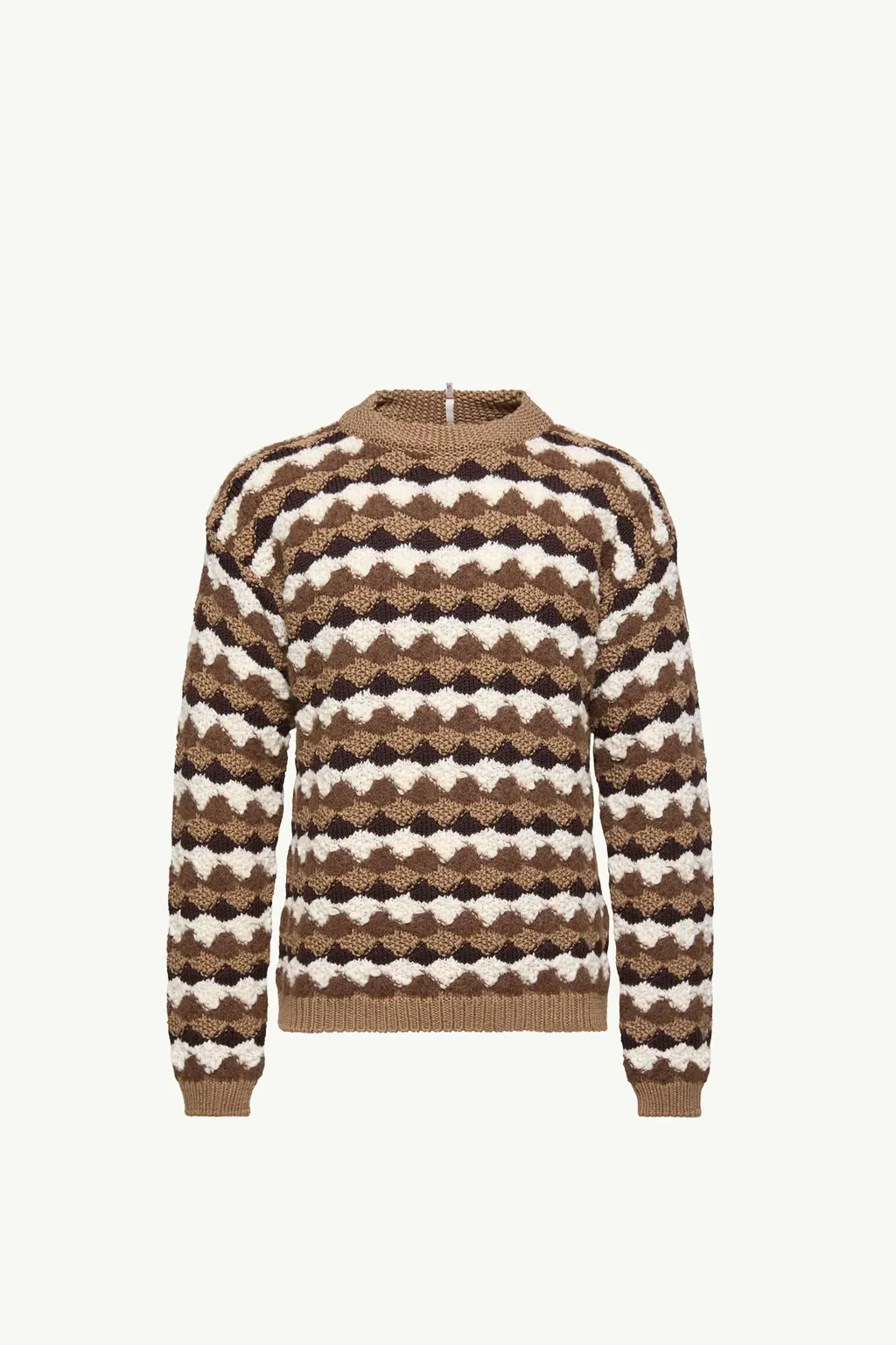 Geometric Pattern Wool & Alpaca Blend Jumper
