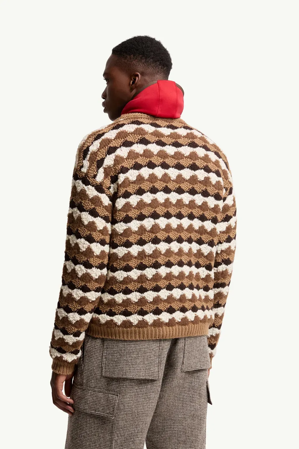 Geometric Pattern Wool & Alpaca Blend Jumper