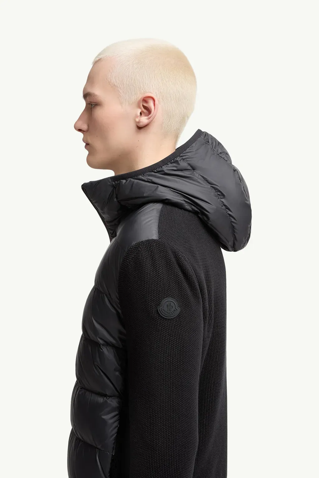 Padded Cotton Zip-Up Hoodie