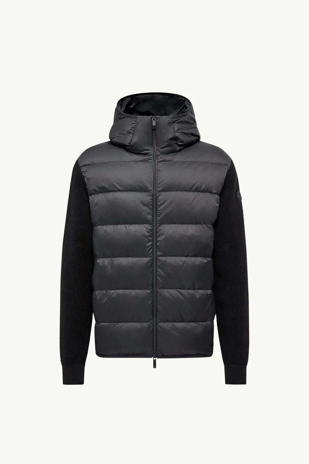 Padded Cotton Zip-Up Hoodie