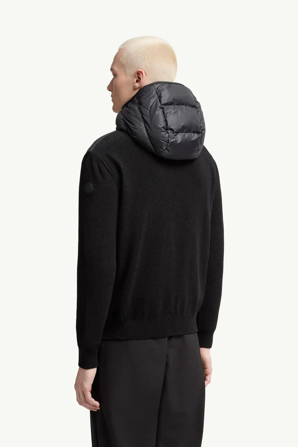 Padded Cotton Zip-Up Hoodie