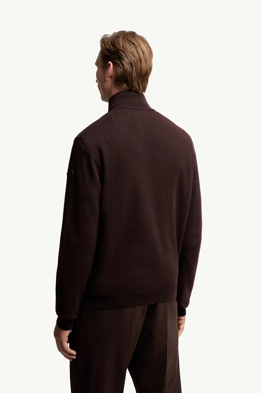 Padded Wool & Cashmere Zip-Up Cardigan