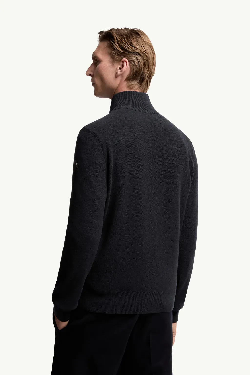 Padded Wool & Cashmere Zip-Up Cardigan
