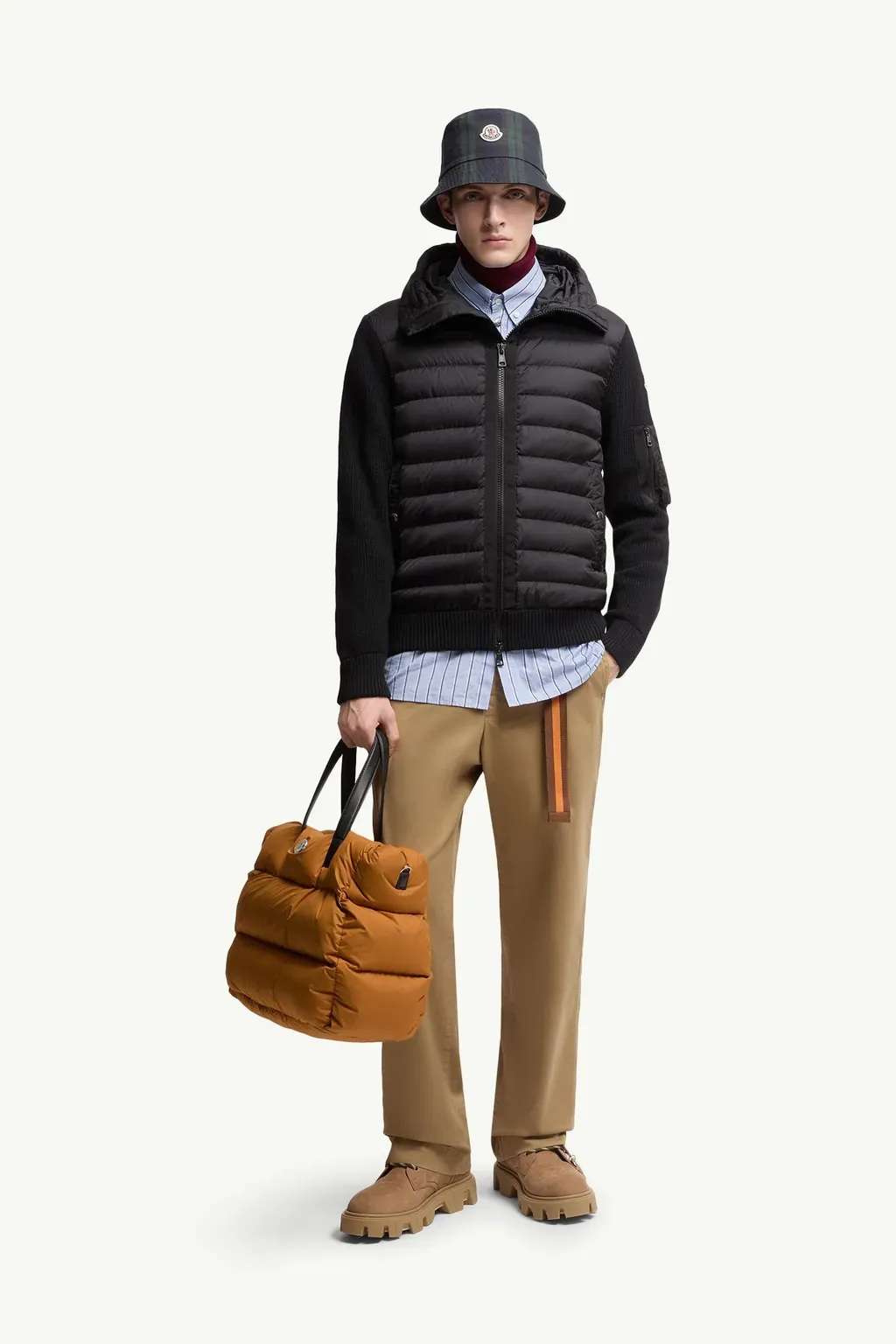 Padded Zip-Up Cardigan