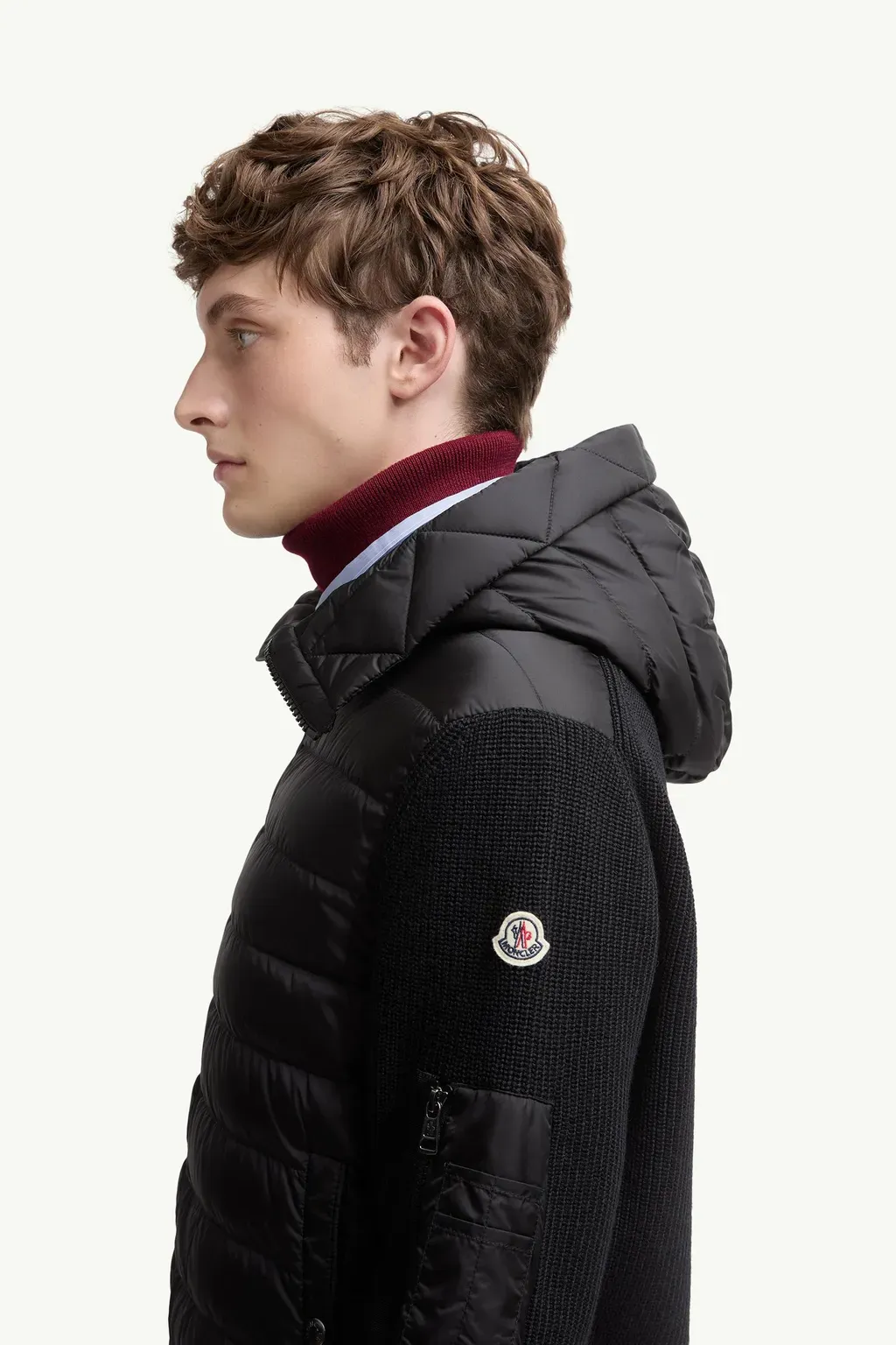 Padded Zip-Up Cardigan