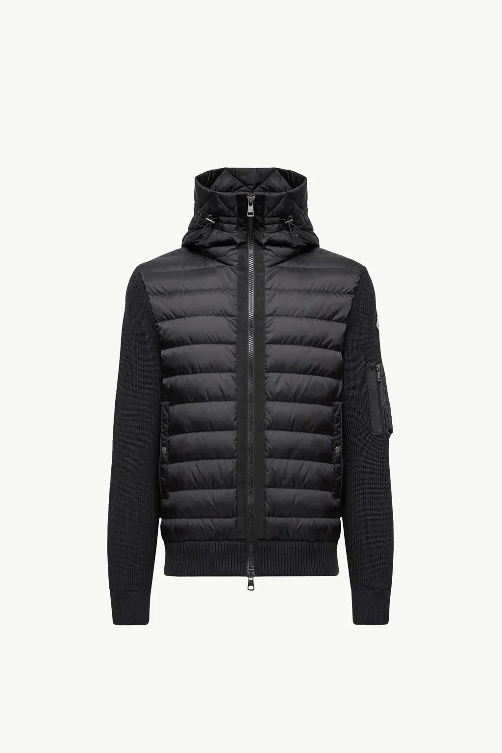 Padded Zip-Up Cardigan