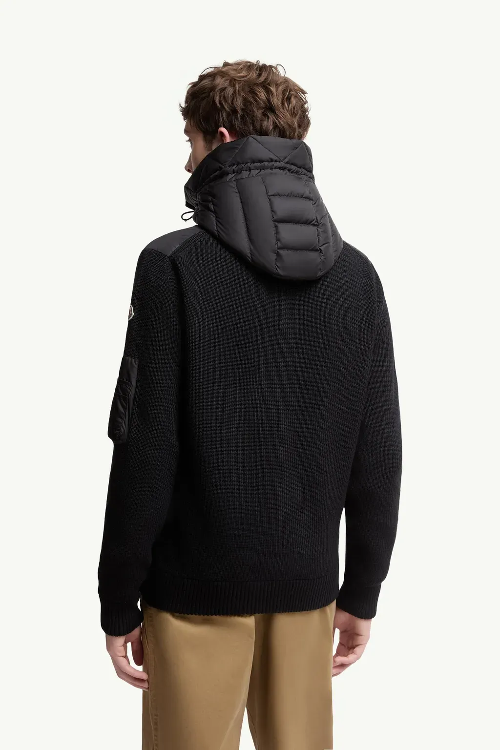 Padded Zip-Up Cardigan