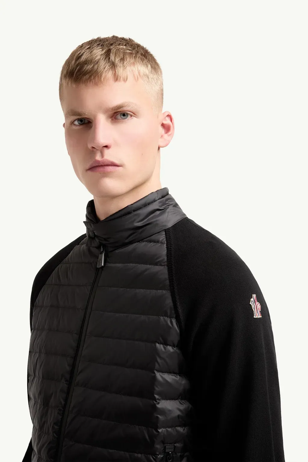 Padded Zip-Up Cardigan