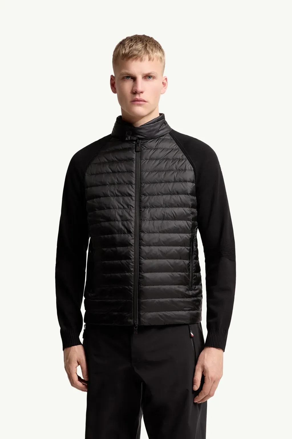 Padded Zip-Up Cardigan