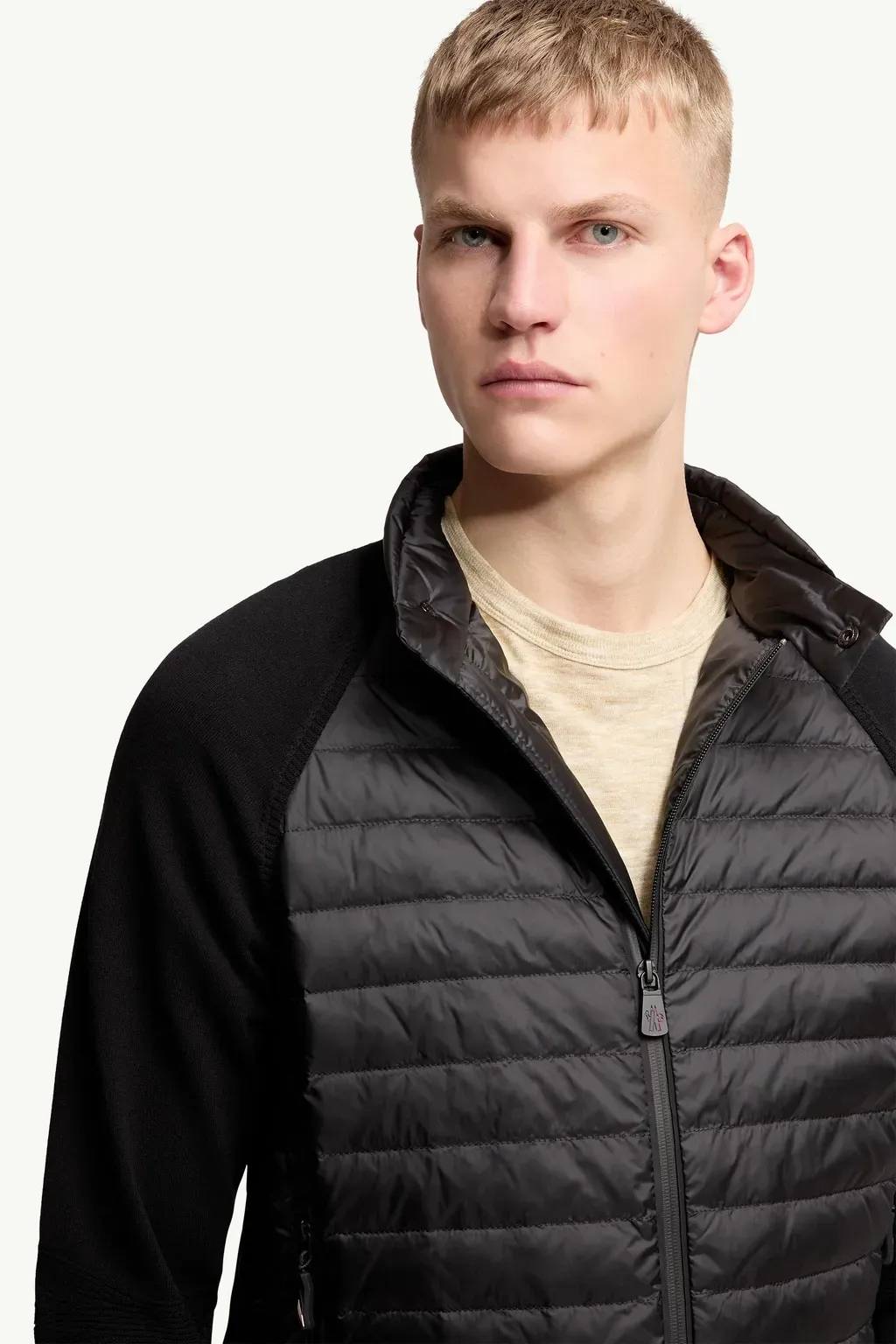 Padded Zip-Up Cardigan
