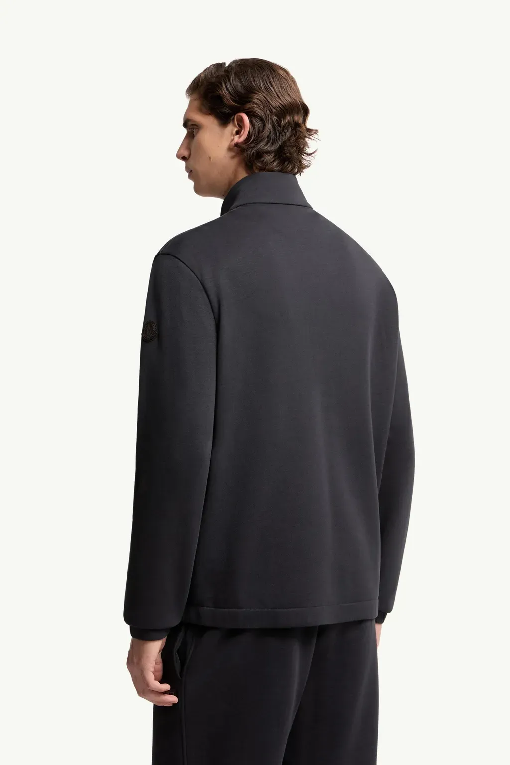 Cotton Blend Zip-Up Sweatshirt