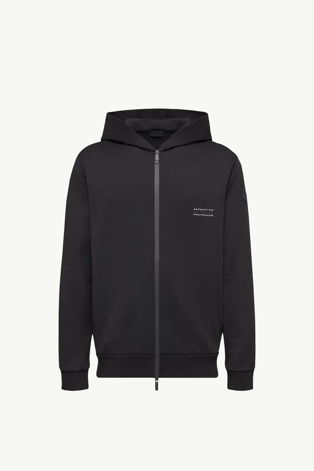 Logo Cotton Fleece Zip-Up Hoodie