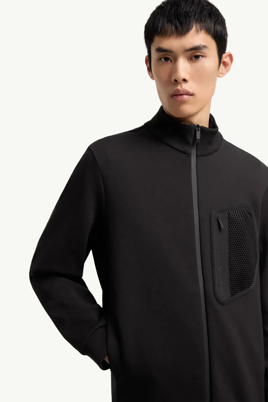 Logo Cotton Zip-Up Sweatshirt