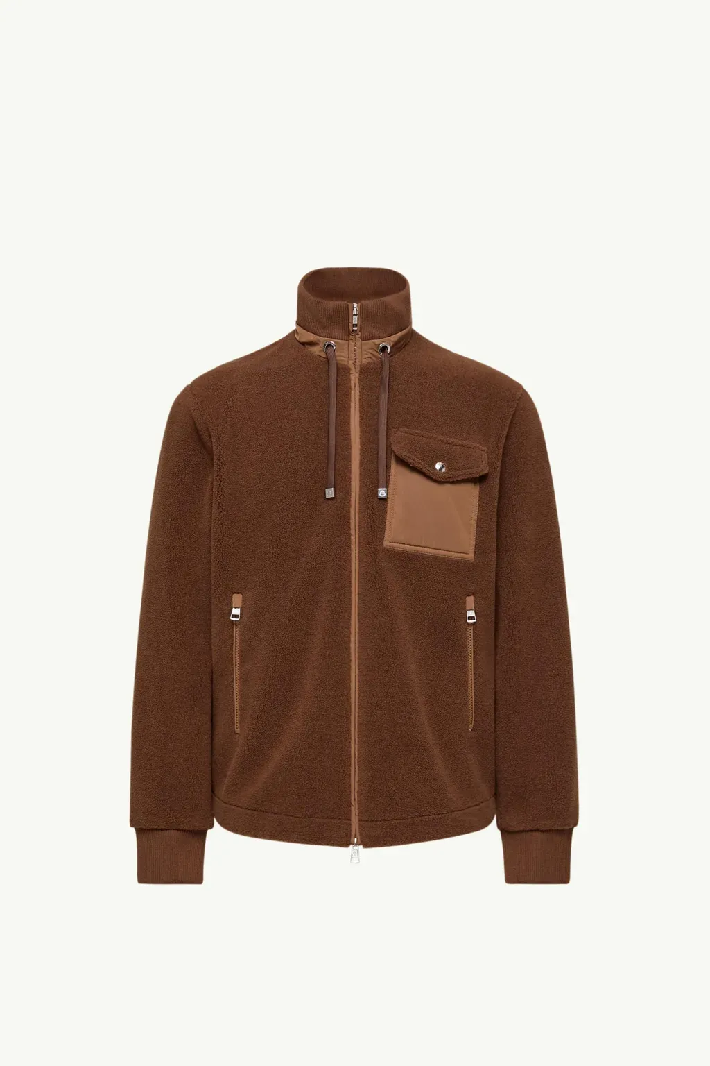 Padded Teddy Zip-Up Sweatshirt