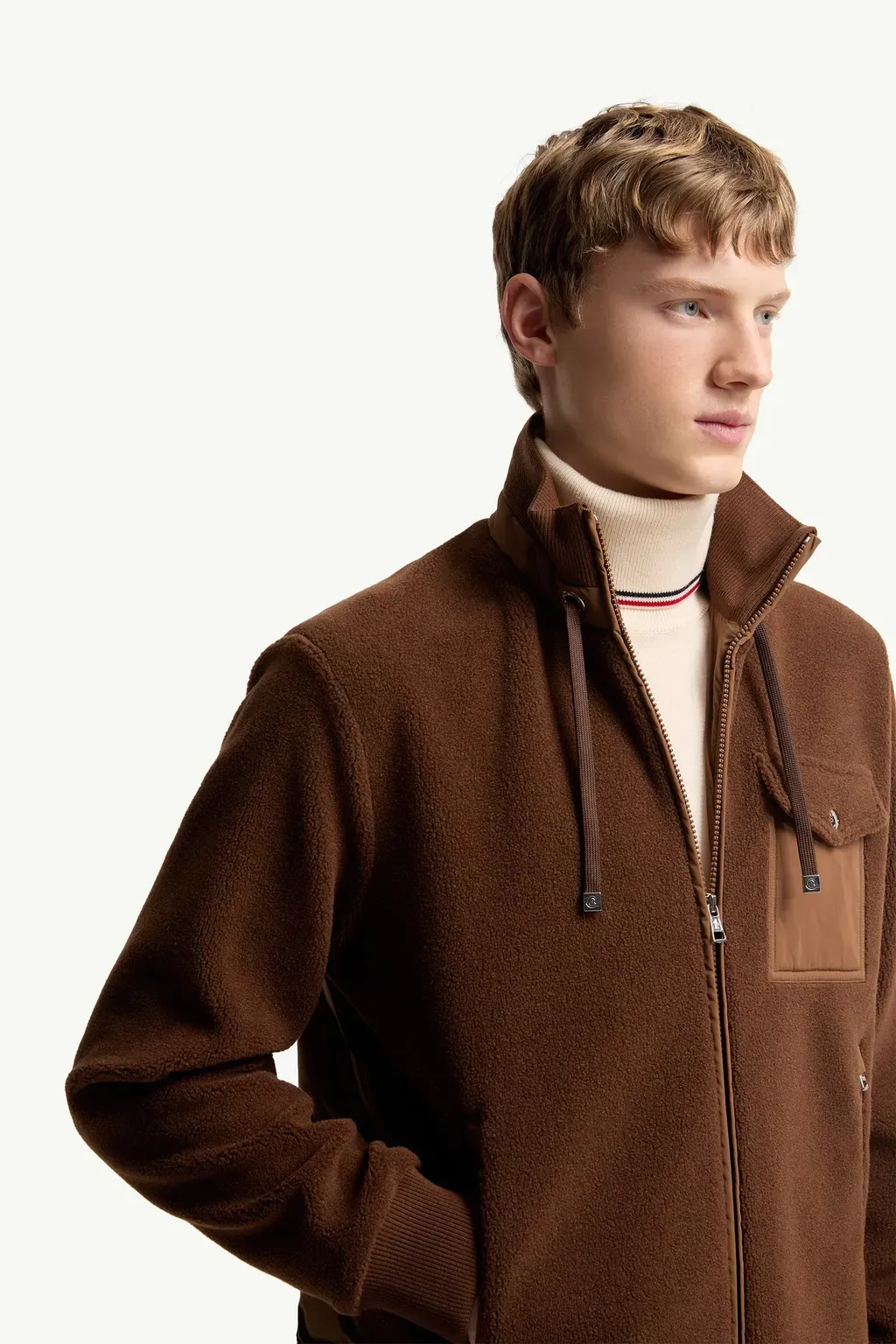 Padded Teddy Zip-Up Sweatshirt