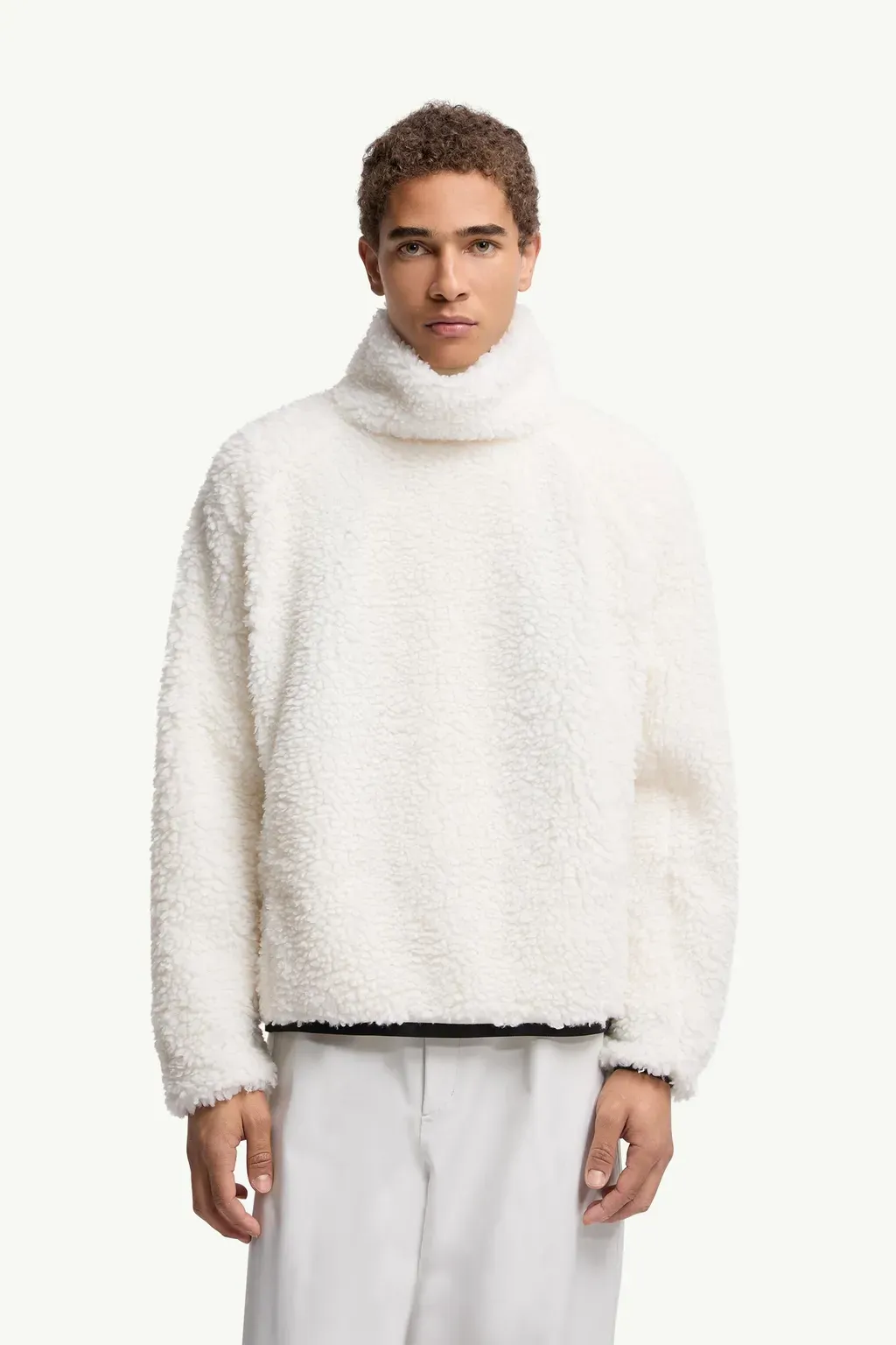 Teddy Polo Neck Sweatshirt