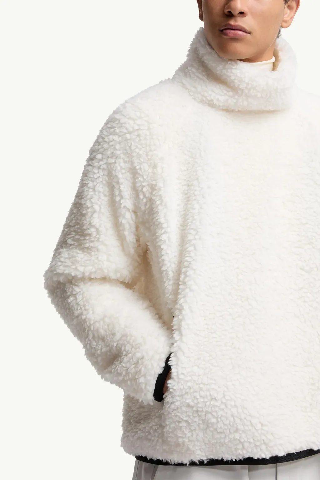 Teddy Polo Neck Sweatshirt