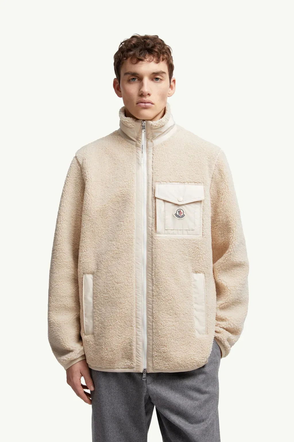 Teddy Zip-Up Sweatshirt With Pocket