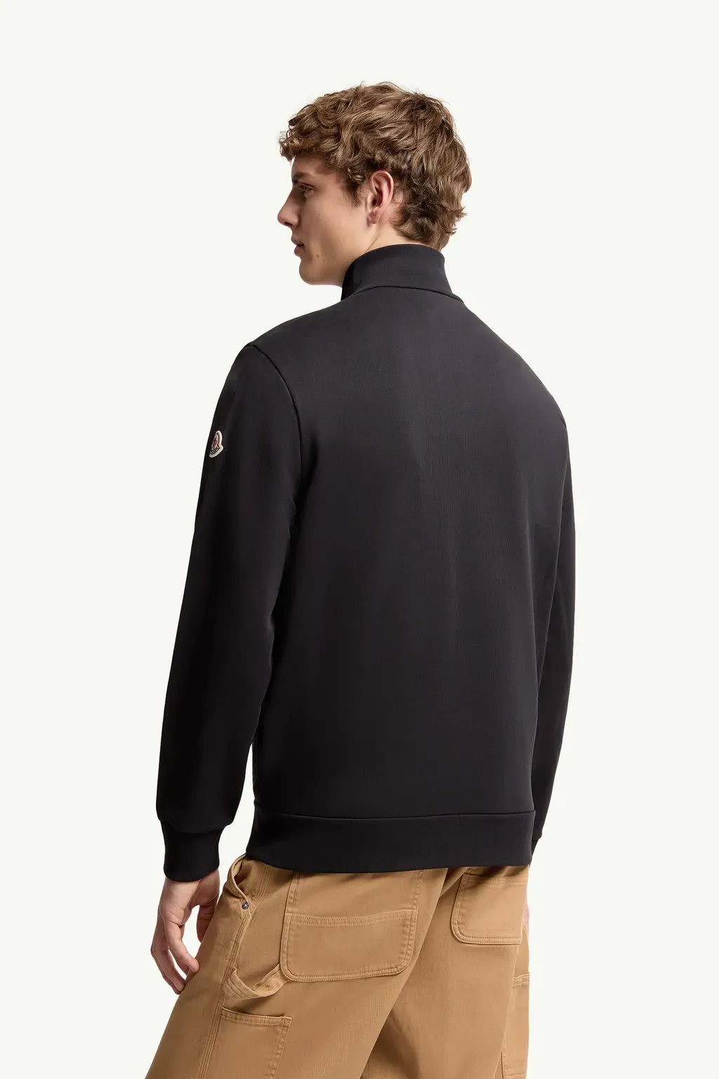 Tricolour-Trimmed Cotton Zip-Up Sweatshirt