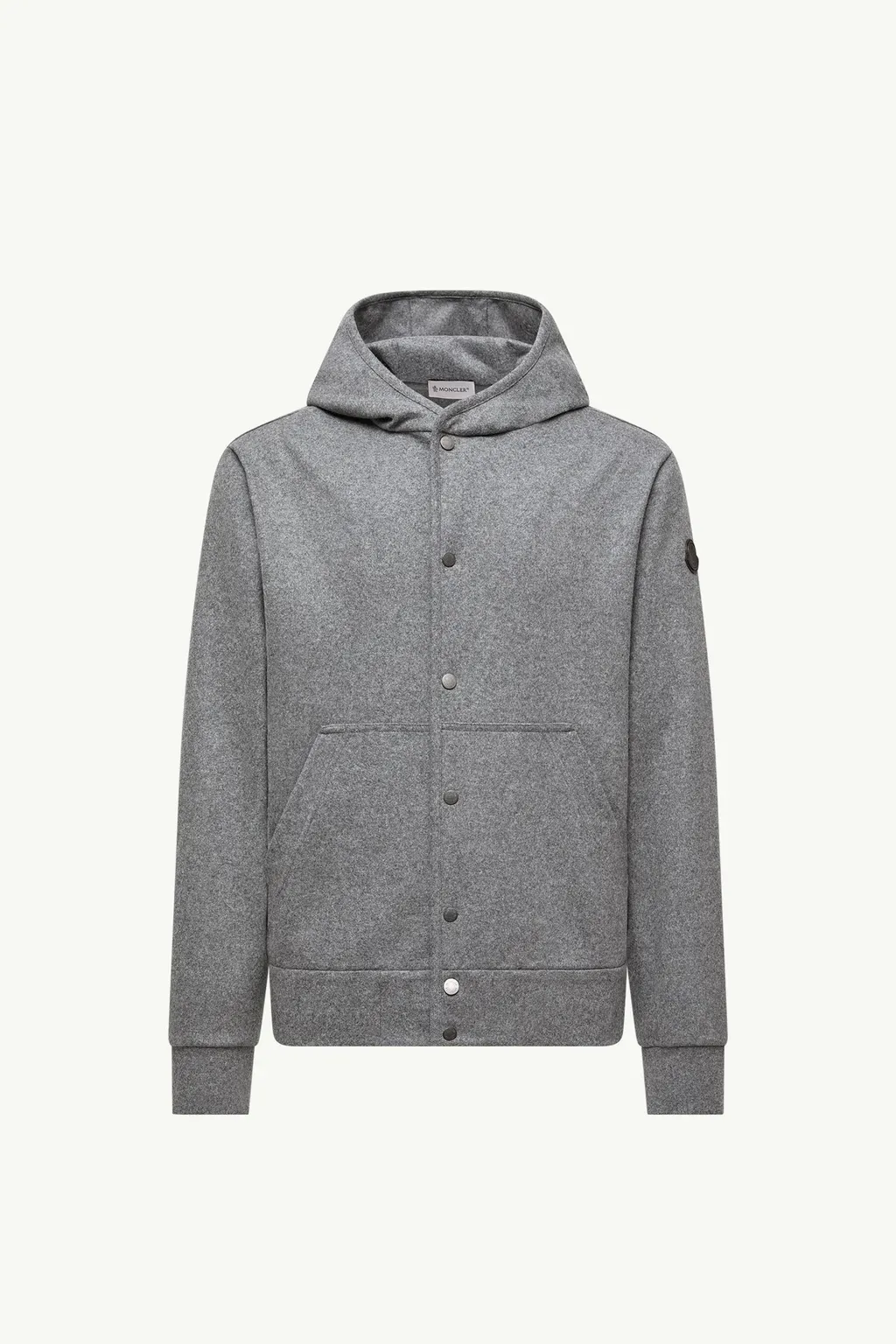 Wool Blend Zip-Up Hoodie