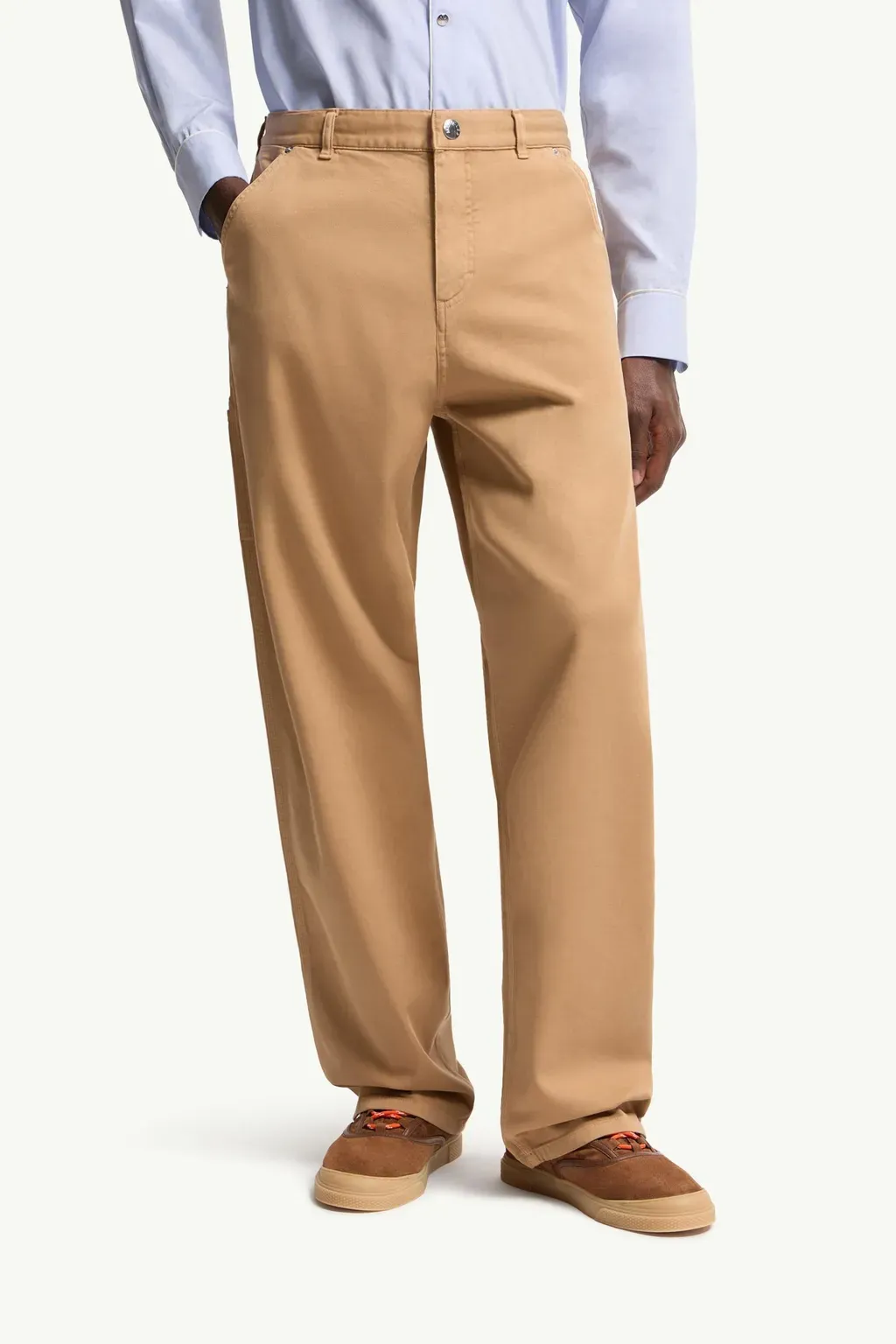 Cargo Cotton Blend Gabardine Trousers