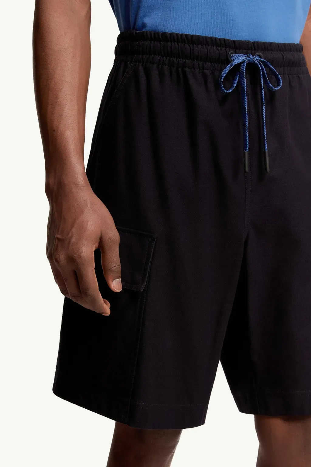 Cotton Gabardine Cargo Shorts