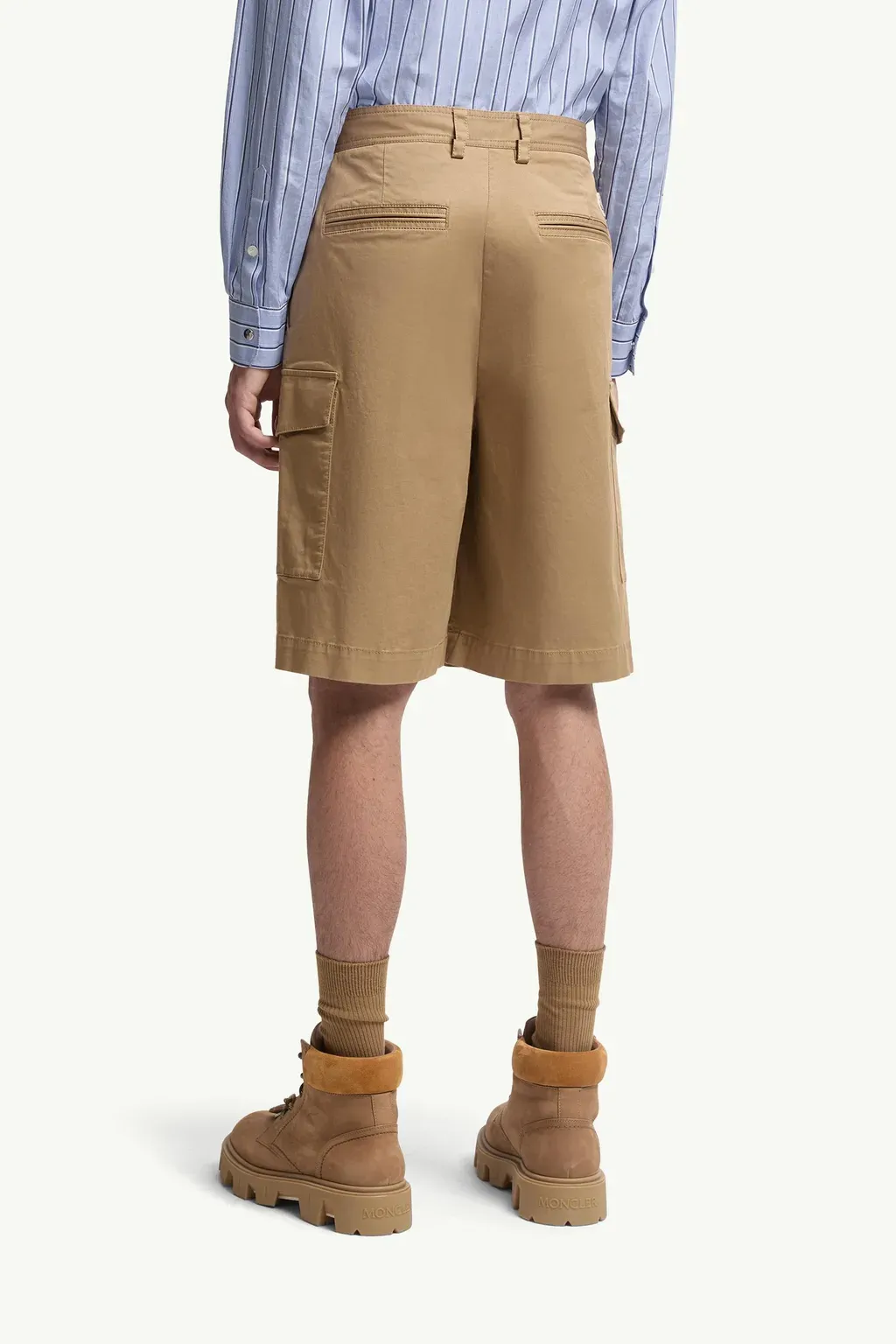 Cotton Gabardine Cargo Shorts
