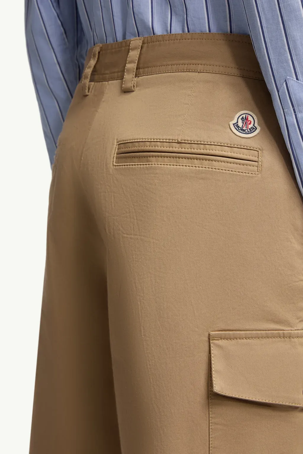 Cotton Gabardine Cargo Shorts