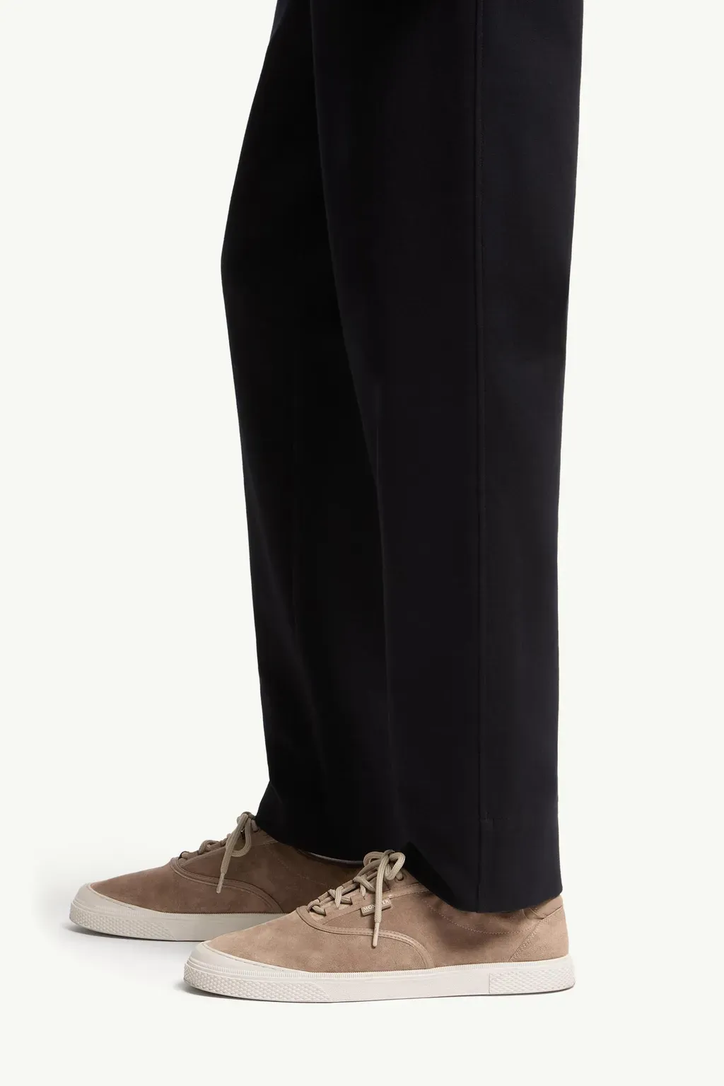 Leather Logo Cotton Blend Track Pants