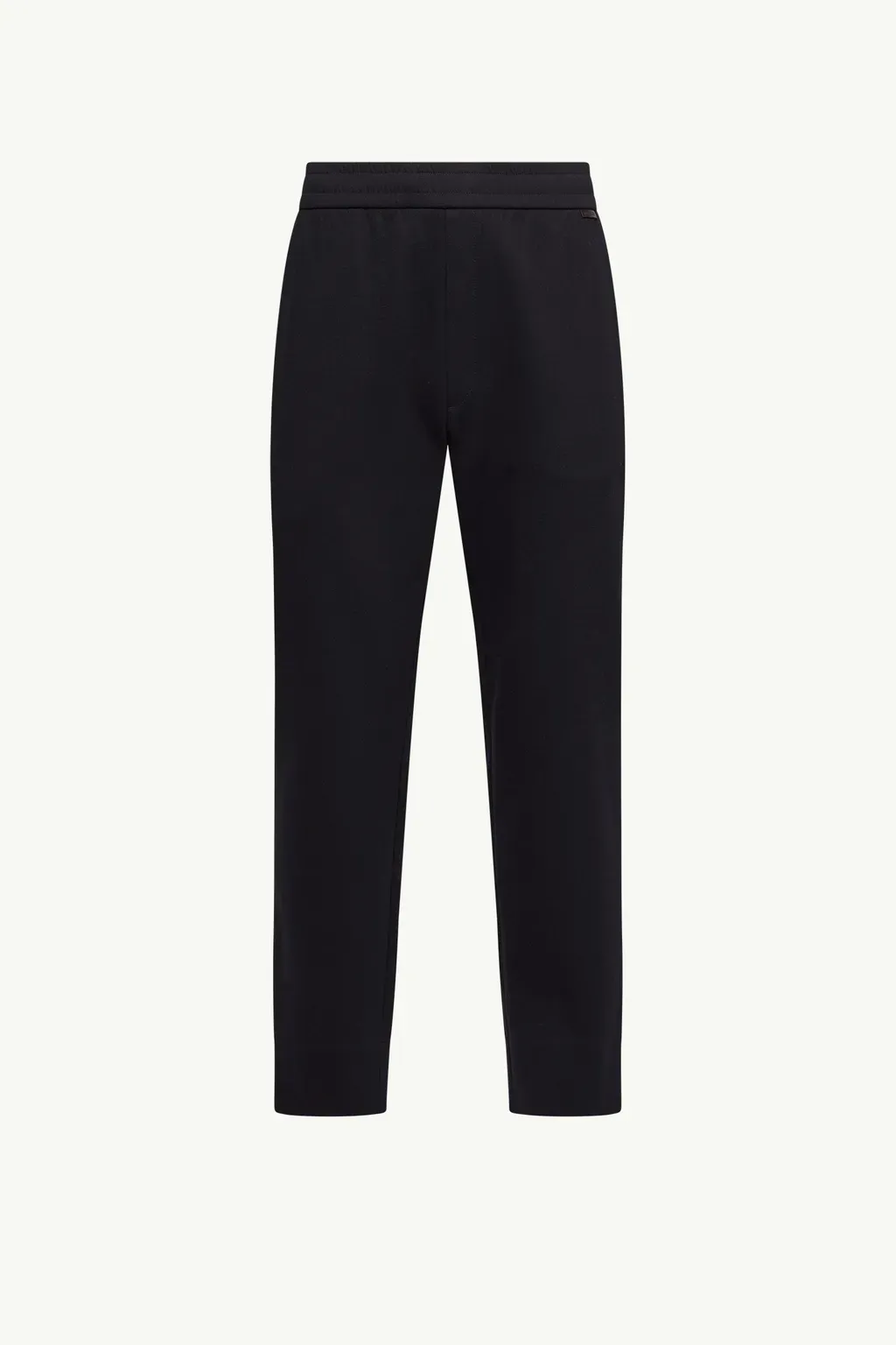 Leather Logo Cotton Blend Track Pants