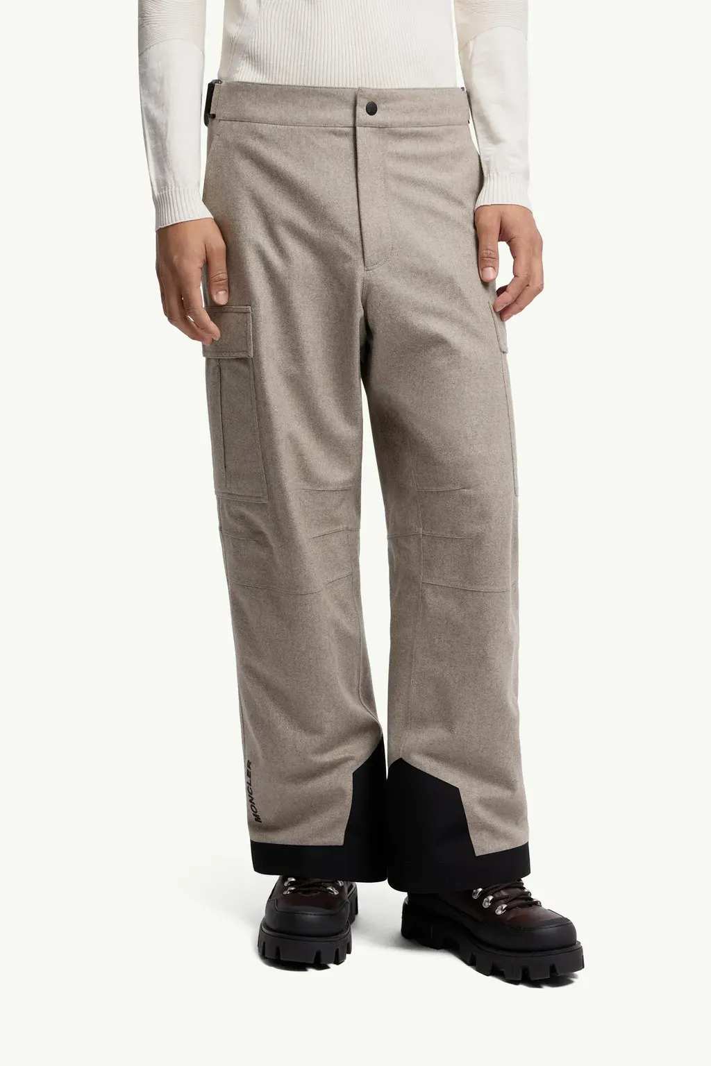 Padded Technical Wool Ski Trousers