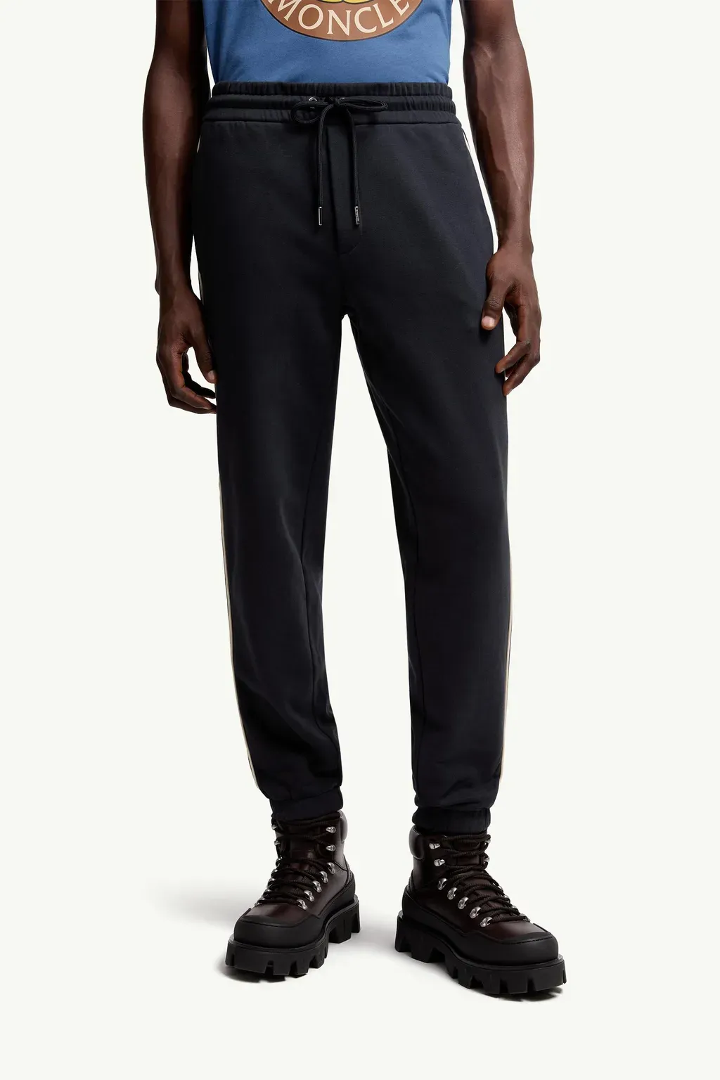 Stripe-Trimmed Cotton Sweattrousers
