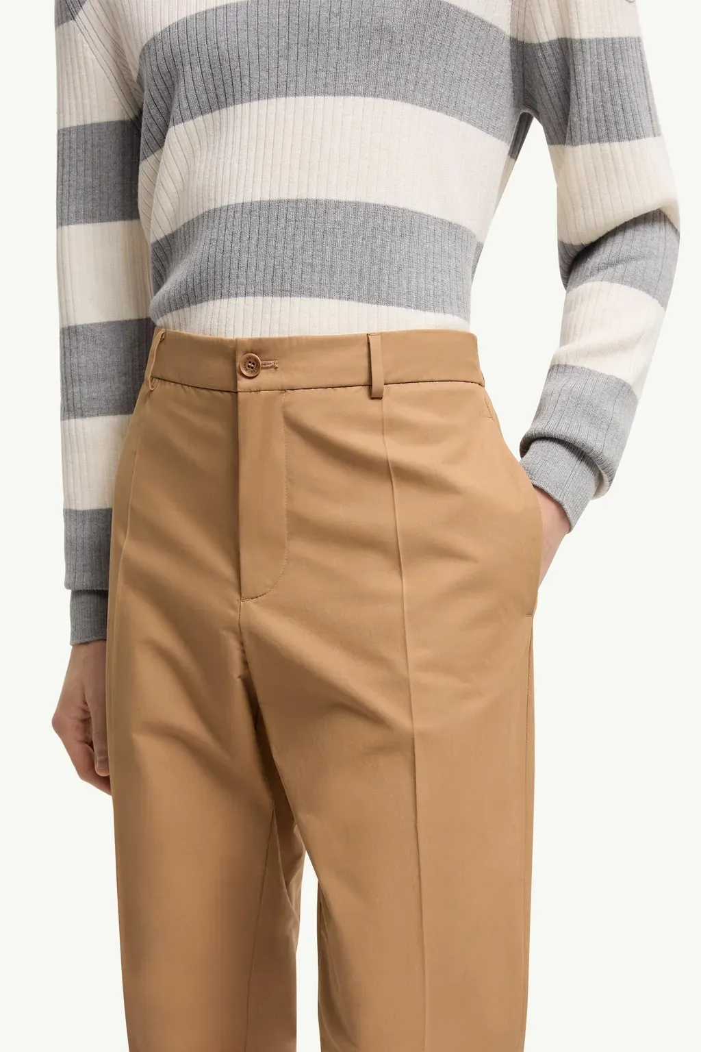 Technical Cotton Blend Trousers