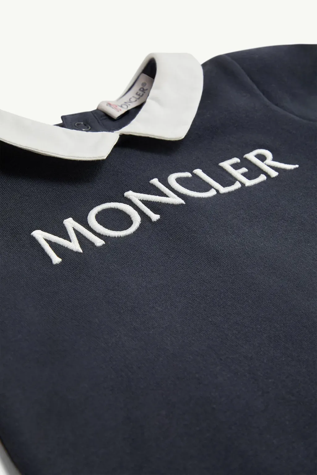 Embroidered Logo Cotton Baby Grow