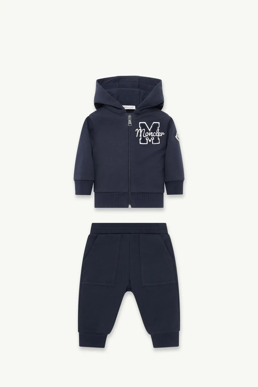 Embroidered Teddy Logo Cotton Tracksuit Set