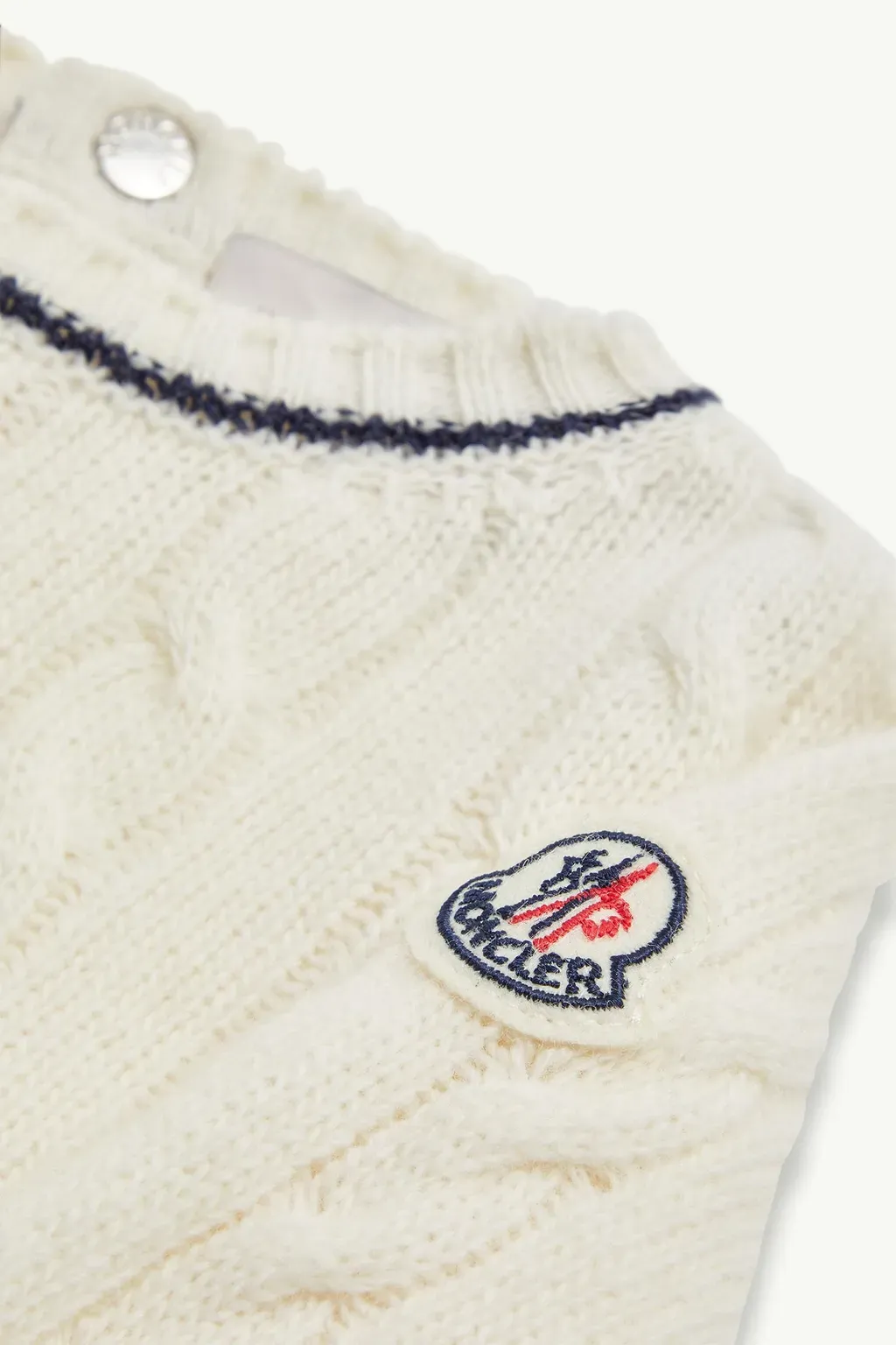 Stripe-Trimmed Wool Jumper