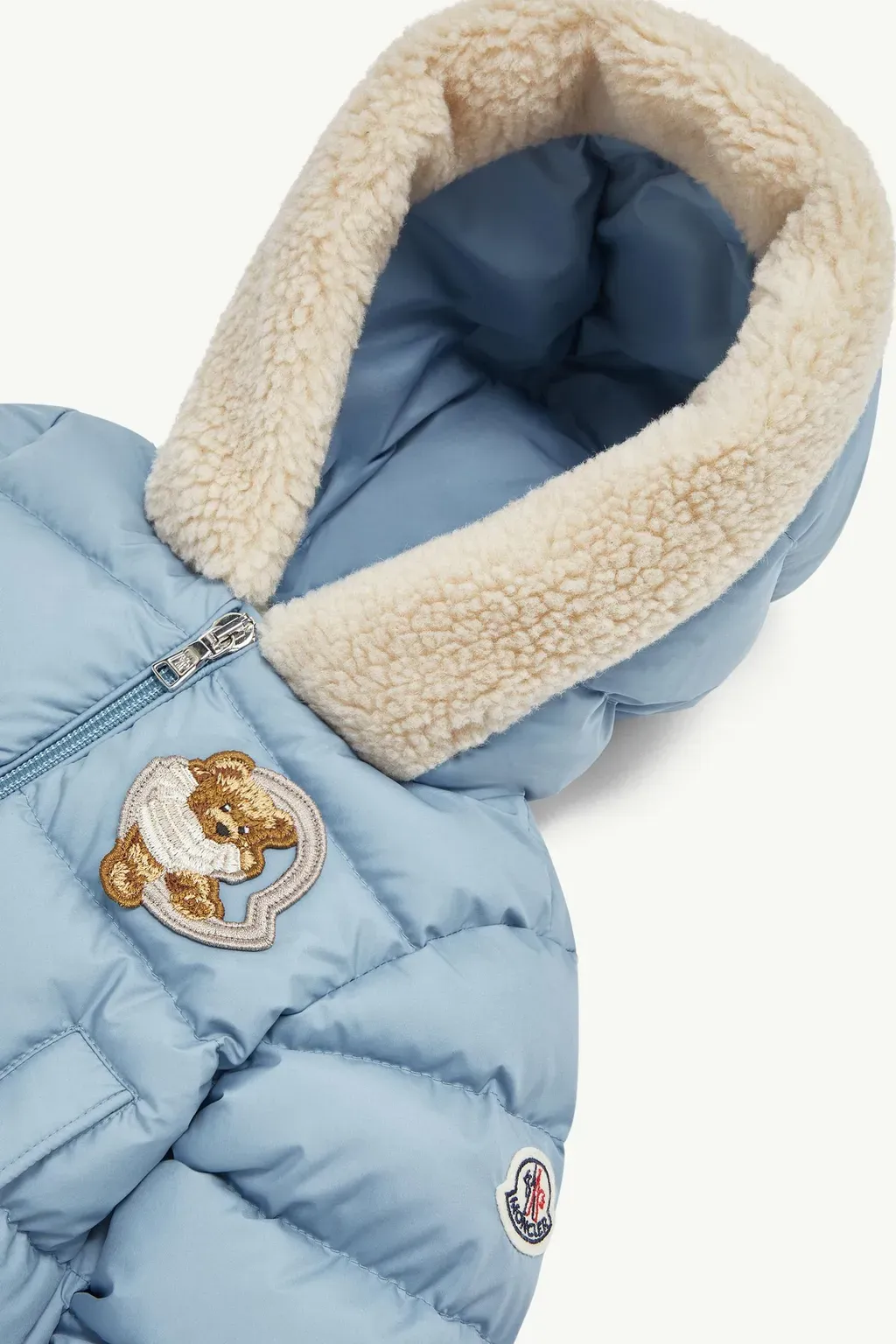 Kesimur Teddy-Trimmed Hooded Down Jacket