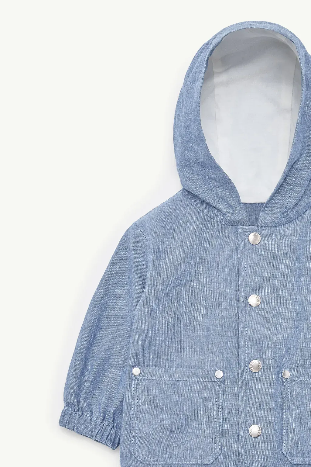 Nur Chambray Hooded Jacket