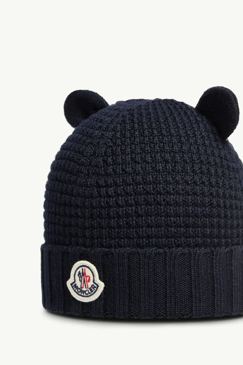 Wool Beanie With Teddy Bear Ears