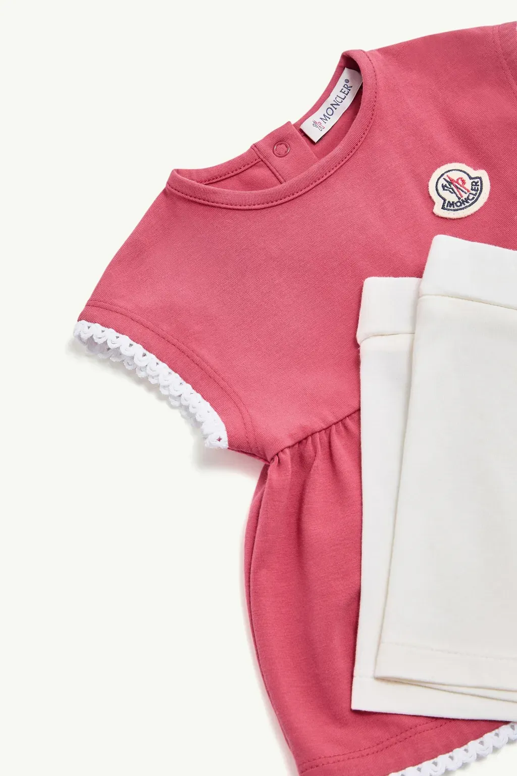 Braided-Trim Cotton Blend Set