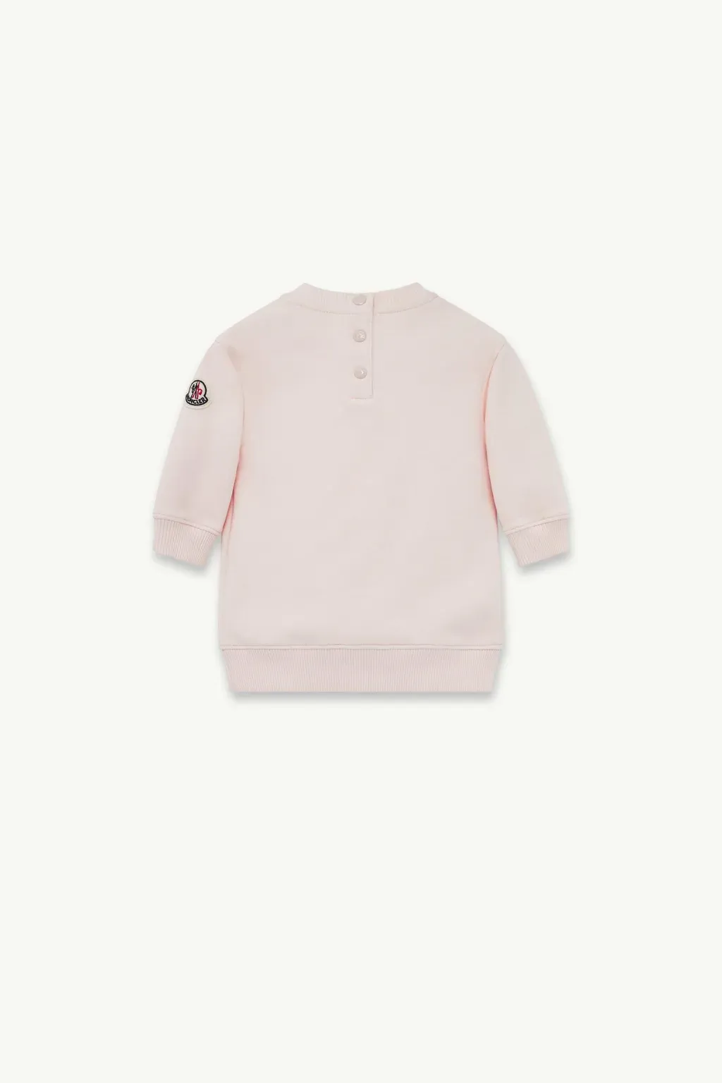 Embroidered Logo Cotton Sweatshirt Dress