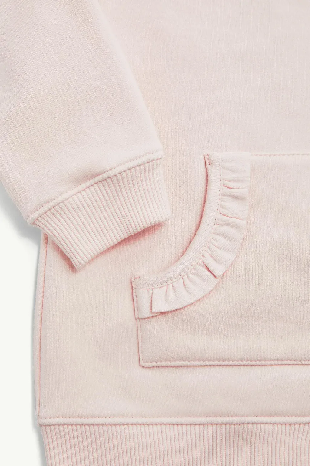 Embroidered Logo Cotton Sweatshirt Dress