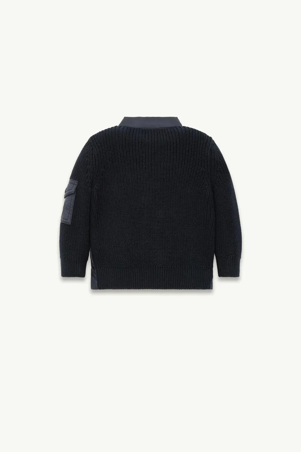 Padded Cotton Zip-Up Cardigan