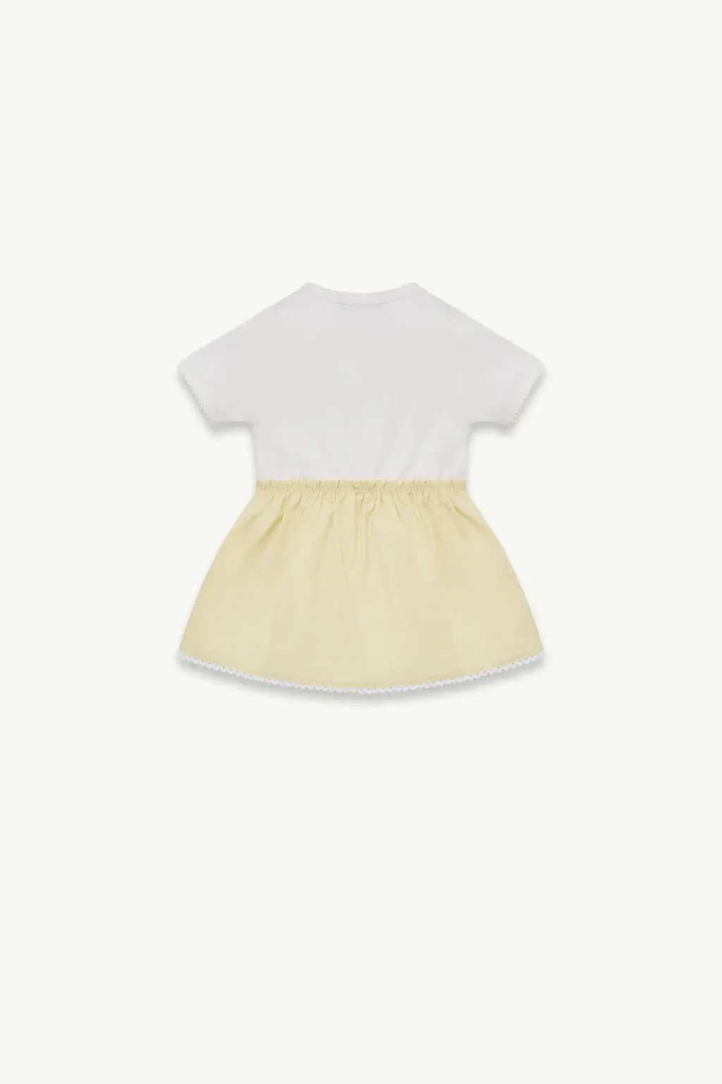 Pleated Cotton Blend Dress