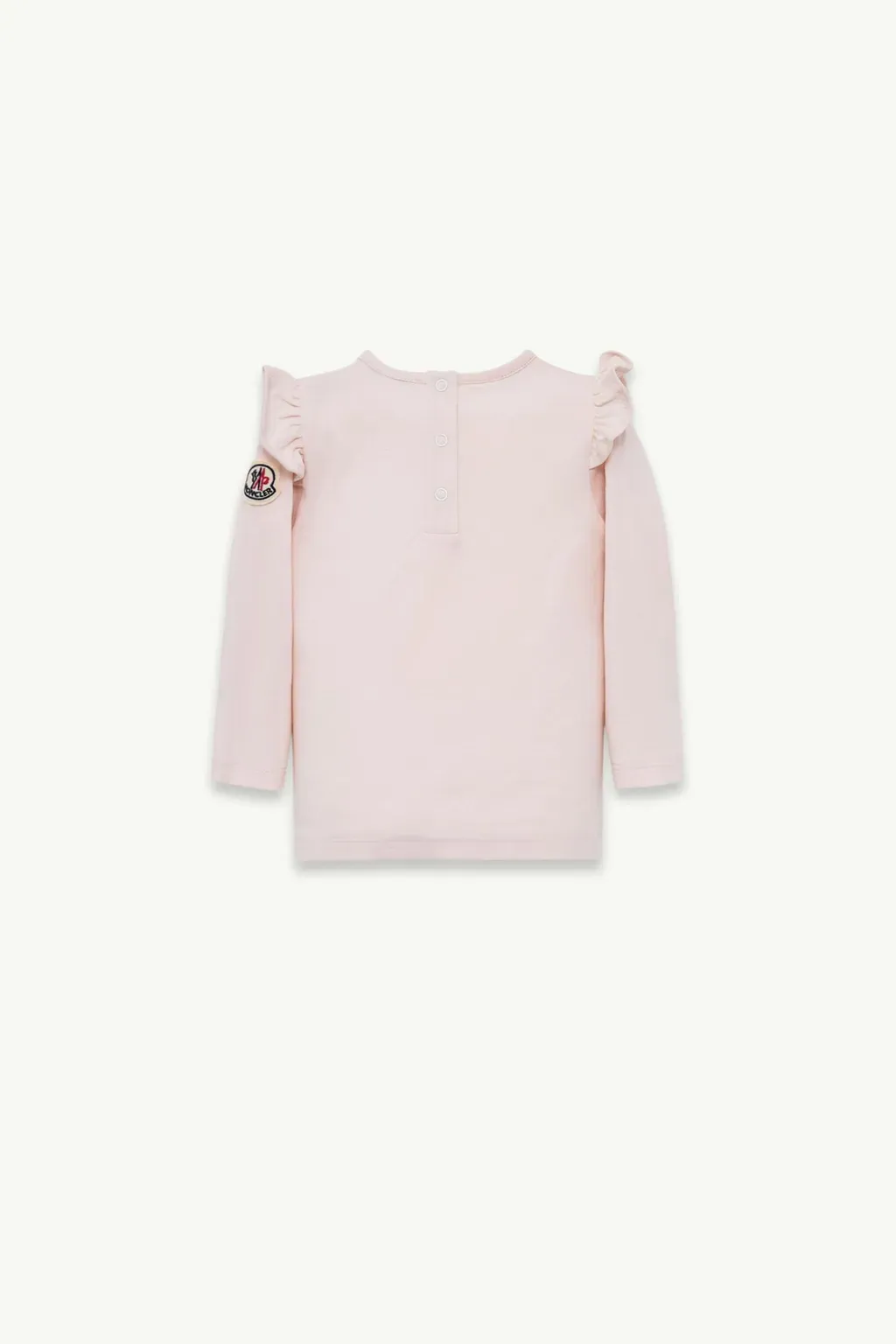 Teddy Bear Motif Long Sleeve Cotton T-Shirt