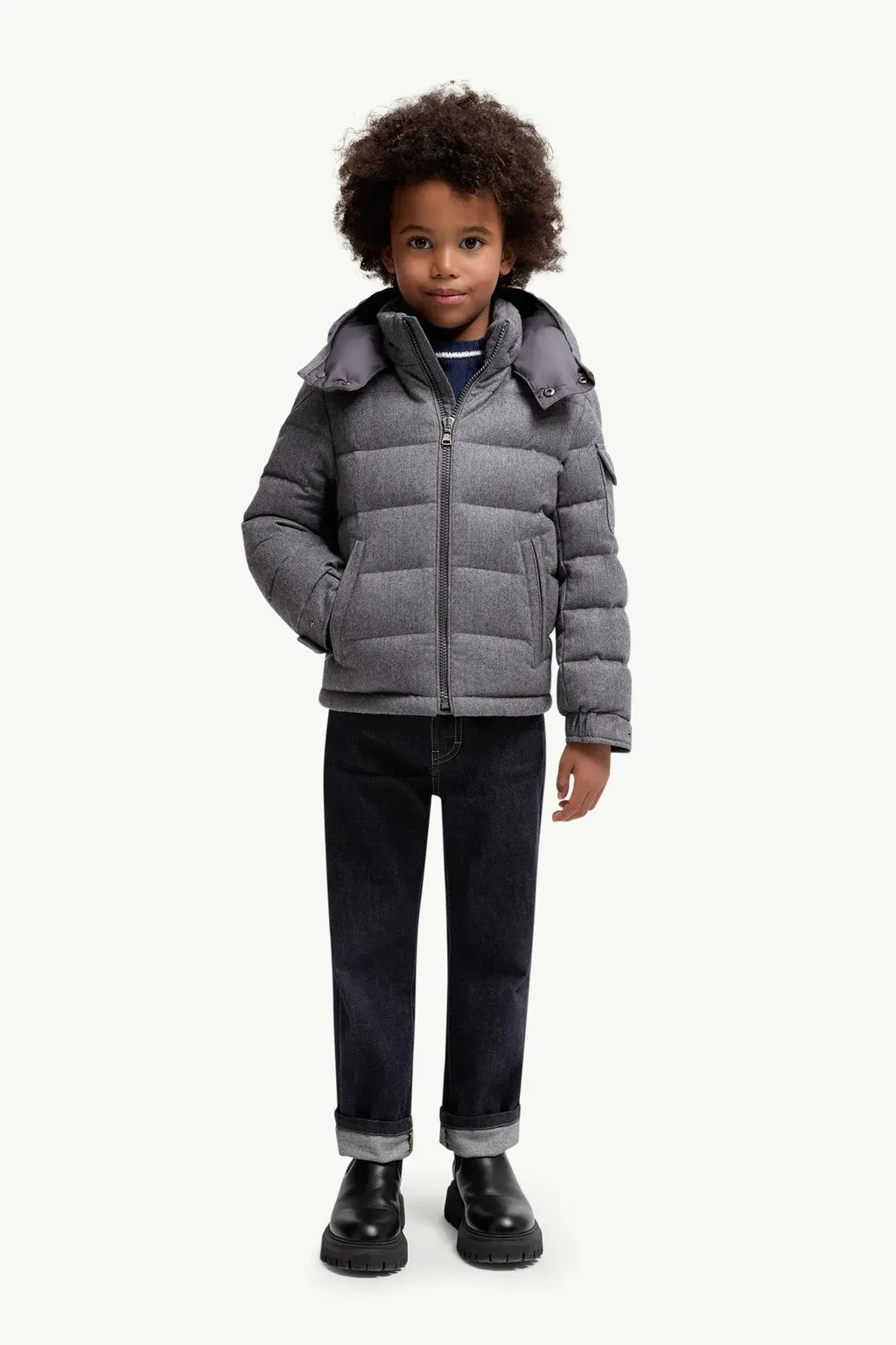 Montgenevre Hooded Wool Down Jacket