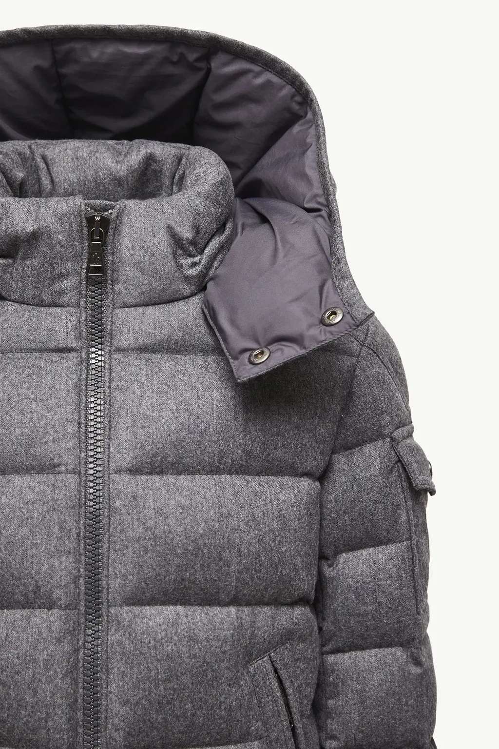 Montgenevre Hooded Wool Down Jacket